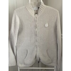 The Greenbrier Resort Embroidered Logo Full Zip Women's Size Med Sweater